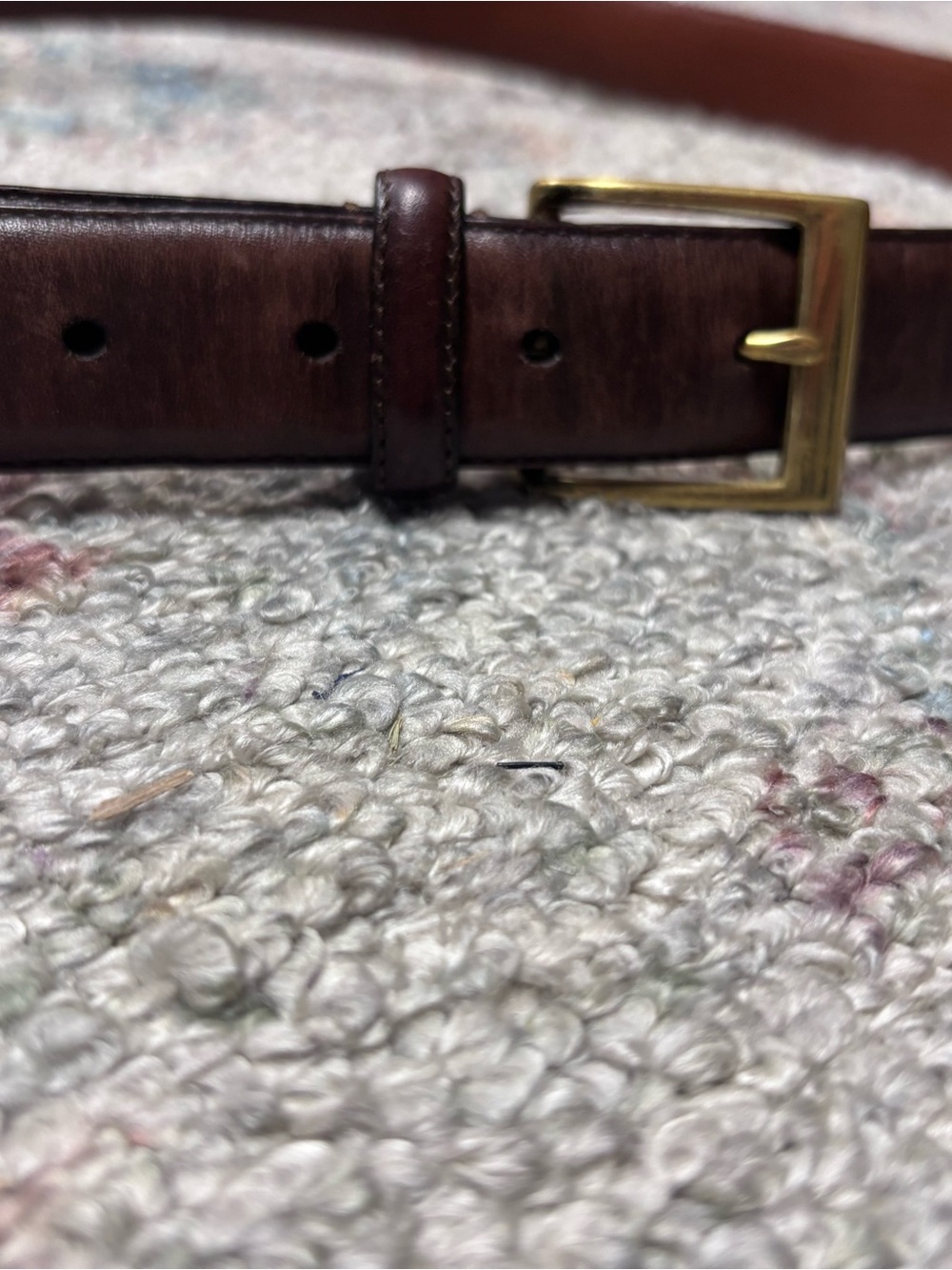 Vintage Coach Men’s Leather Belt 36” Brown Brass Buckle Made in Italy #3702
